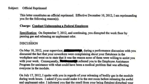 You know you've got a problem when you receive a letter like this.